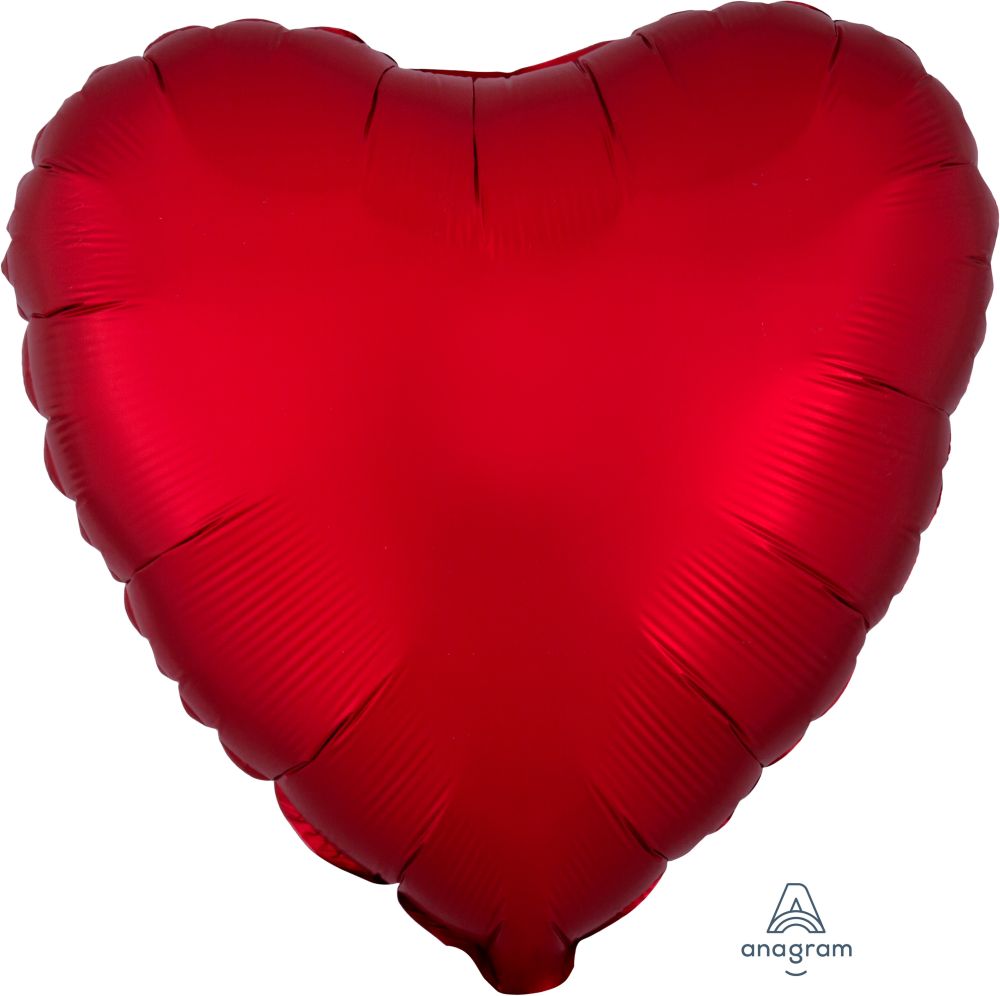 18" Anagram Satin Luxe Heart