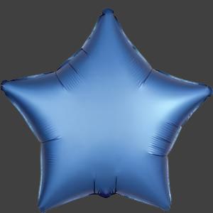 Single Anagram Azure Satin Star 19"
