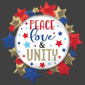 Single Anagram Peace, Love, & Unity Supershape